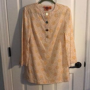Tory Burch White / Yellow (or gold) tunic